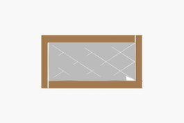 Hanah Home Espejo Pierre - Bronce, Blanco v2